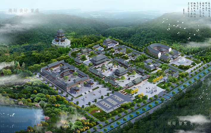 現(xiàn)代四合院建筑效果圖規(guī)劃設(shè)計(jì)